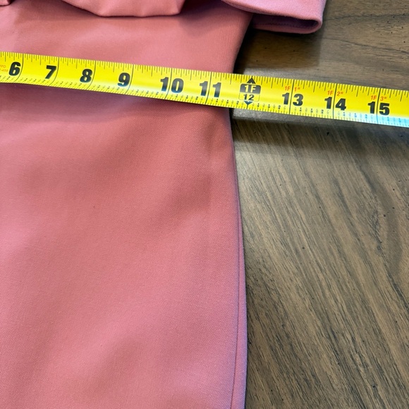 Elizabeth and James Melinda Dress Bodycon Strapless Coral Pink Rose Wedding Sz 4 - Picture 9 of 11